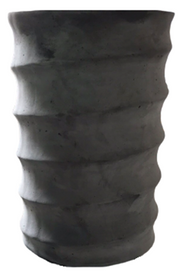 Gray spiral FiberStone pot